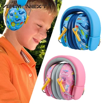  Наушники с защитой от шума, защита ушей для детей, наушники для сна, тактическая гарнитура, мультяшный ABS Для детей, шумоподавление