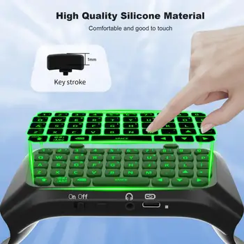  Игровая клавиатура с зеленой подсветкой, игровая клавиатура с функцией Plug-and-play, улучшающая голосовые игры Ps5 Elite