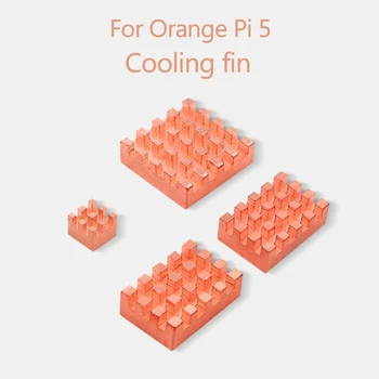  4ШТ Радиатор для платы разработки компьютера OrangePi 5, радиатор из меди и алюминия