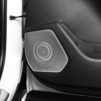  Для Toyota Highlander 2021-2023 Динамик внутренней двери автомобиля из нержавеющей стали, звуковой сигнал, накладка, рамка, аксессуары для укладки