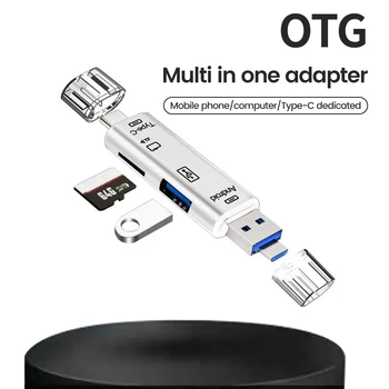  OTG Type C кард-ридер Micro sd type c к usb otg адаптеру 5 в 1 USB 3.0 TF карта USB флэш-накопитель Type C Кард-ридер для ПК