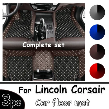  Автомобильные коврики для Lincoln Corsair 2020 2021 Пользовательские Автоматические Накладки для ног Автомобильный ковер Аксессуары для интерьера