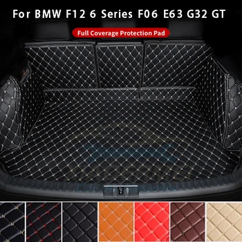  Кожаный Коврик Для Заднего Багажника BMW F12 6 Серии F06 E63 G32 GT Защита Багажника От Полного Покрытия Накладка Для Грузового Ковра Вкладыш Анти Грязный Коврик