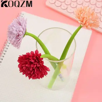  Креативная цветочная гелевая ручка Kawaii Simulation Flower Pen Офисные школьные принадлежности, канцелярские принадлежности, Креативная милая мягкая силиконовая ручка