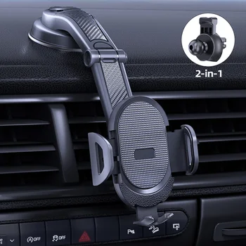 Универсальный автомобильный держатель для телефона на присоске с креплением на 360 ° для воздухоотвода, подставка для мобильного телефона, подставка для iPhone Для Samsung, кронштейн 4,0-6 Дюймов