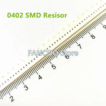  100ШТ 0402 1% SMD резистор 10R-100R 10.2R 10.5R 10.7R 11R 11.3R 11.5R 11.8R 12R 12.1R 12.4R 12.7R 13R 13.3R 13.7R 14R 14.3R