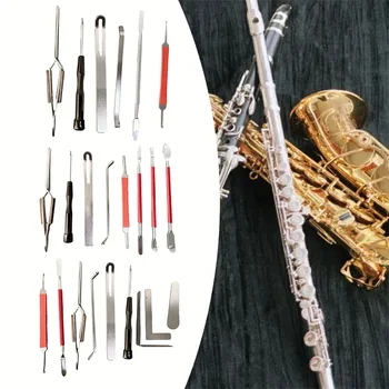  Набор для ремонта саксофона для флейты и кларнета Профессиональный инструмент для ремонта и выравнивания деревянных духовых инструментов Инструменты для обслуживания