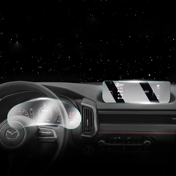  Закаленное Стекло Для Mazda CX50 CX-50 2023 TPU Интерьер Автомобиля Центральная Консоль Сенсорный Экран GPS Навигация Измеритель Скорости Пленка