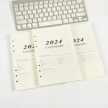  Органайзер для повестки дня на 2024 год, блокнот с отрывными листами, пополнение тайм-менеджмента, планировщик расписания, бумага для составления списка дел на спирали, планирование работы