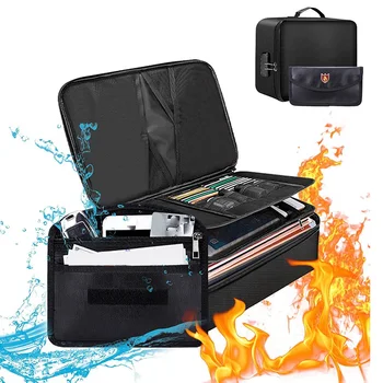  Несгораемые сумки-органайзеры для файлов, несгораемый и водонепроницаемый ящик для документов с мешком для денег, несгораемый сейф с замком