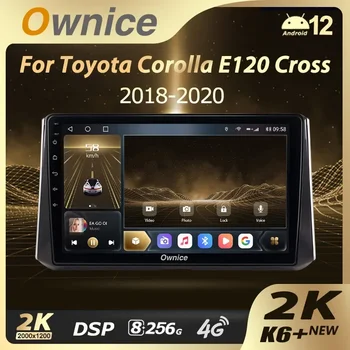  Ownice K6 + 2K 10.36 для Toyota Corolla 12 2018 - 2020 Автомобильный Радио Мультимедийный Видеоплеер Навигация Стерео GPS Android 12 Без 2din