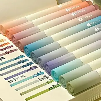  Маркер-маркер высокого качества Macaron Color Pen Набор студенческих маркеров для ключей