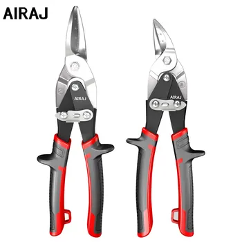  AIRAJ 10 Тяжелых режущих ножниц, Ручных инструментов, авиационных ножниц для резки листового металла, разнонаправленных жестяных ножниц, промышленных профессиональных ножниц