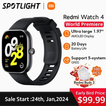 [Мировая премьера] Xiaomi Redmi Watch 4 AMOLED 1,97 