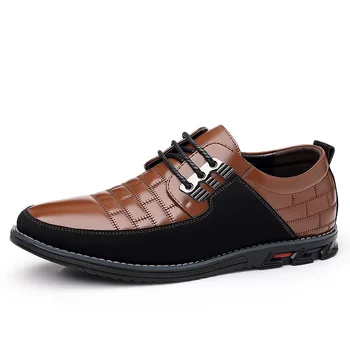  2023 Новая мужская повседневная обувь в стиле ретро, черные коричневые дышащие удобные лоферы