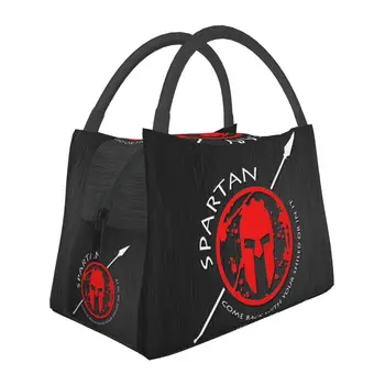  Сумки для ланча Sparta Skull Spartan Warrior с термоизоляцией, женские сменные сумки для ланча для работы, путешествий, хранения еды