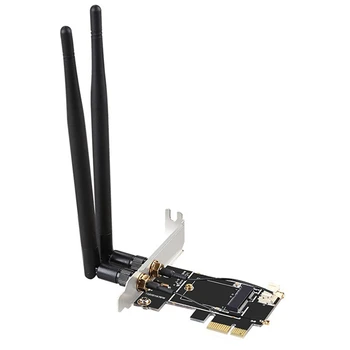  3X карта-конвертер PCI-E X1 в M.2 NGFF E-Key Wifi Wireless Network Adapter с Bluetooth для настольных ПК