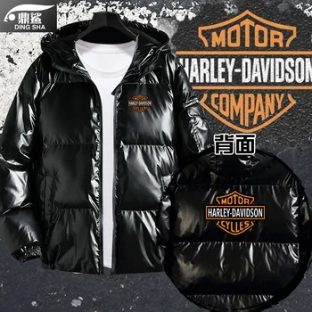  Новая универсальная осенне-зимняя теплая мотоциклетная куртка Harleys heavy locomotive для верховой езды, мужская и женская яркая хлопчатобумажная куртка