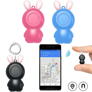  Умный GPS-трекер Rabbit Key Finder Locator Беспроводное устройство Bluetooth с защитой от потери сигнала тревоги Для детей, домашних животных, ключей от собаки, велосипеда, автомобиля