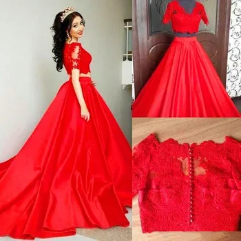  Красные платья для выпускного вечера из 15 предметов для девочек, Вечерние платья, Пышные платья, Кружевная юбка Со Сладким шлейфом, Vestido De Soiree, Вечерние платья
