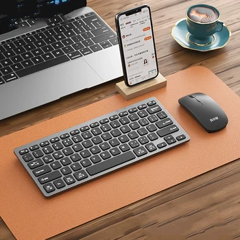  Беспроводная клавиатура и мышь, совместимая с Bluetooth, 2,4 G, комбинированная игровая клавиатура, мышь для iPad, планшета Macbook Pro, портативного ПК, геймера