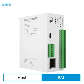  8DI Модуль удаленного ввода-вывода RS485 Ethernet RJ45 CDSENET M31-XAXX0800G Получение аналогового коммутатора Modbus TCP RTU Обновление прошивки