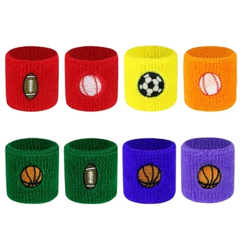  Детские спортивные браслеты, детские спортивные повязки на запястья, детские спортивные повязки для детей, футбол, бейсбол, футбол, баскетбол, спорт