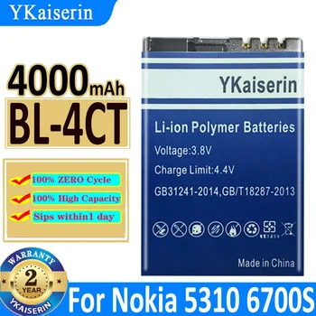  4000 мАч YKaiserin Батарея BL-4CT Для Nokia 5310 6700S X3 X3-00 7230 7310C 5630 2720A 7210C 6600F BL4CT Bateria