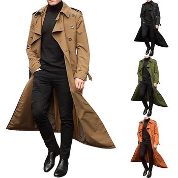  Классическая куртка с лацканами и длинным рукавом, Двубортная куртка с боковыми карманами, мужская официальная куртка для повседневной вечеринки, бала