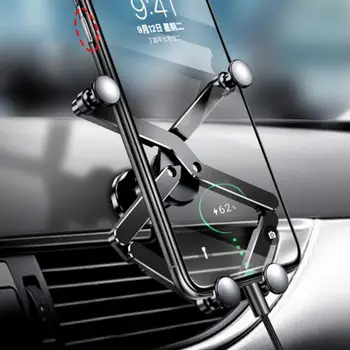  Автоматическое втягивание автомобильного крепления для мобильного телефона, Универсальный всасывающий держатель для телефона, Регулируемая Автомобильная подставка для телефона на лобовое стекло и приборную панель