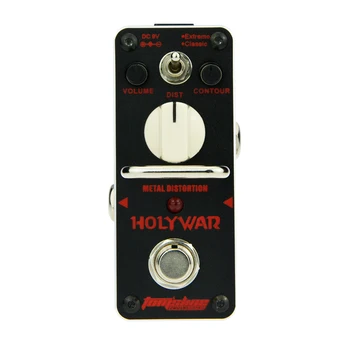  Педаль дисторсии Aroma AHOR-3 Holy War Metal, мини-аналоговая педаль эффектов для электрогитары True Bypass, гитарные запчасти и аксессуары