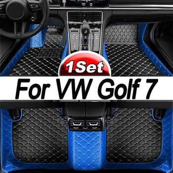  Автомобильные Коврики Для Volkswagen VW Golf 7 7.5 GTE GTD GTI 2012 ~ 2020 Ковры Кожаный Коврик Rugs Pad Детали Интерьера Автомобильные Аксессуары
