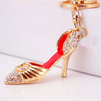  Chaveiro!Модный брелок для ключей для обуви на высоком каблуке с кристаллами, длинный бесцветный красивый брелок llaveros charm, аксессуар для женской сумки