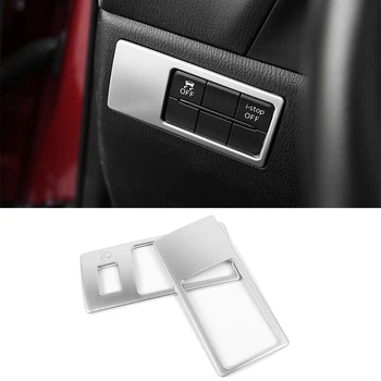  2015 2016 2017 Для Mazda 2 Demio DL Седан DJ Хэтчбек ABS Хромированная кнопка регулировки света фар Отделка крышки Автоаксессуаров
