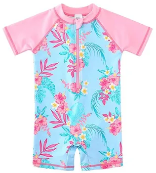  Пляжная одежда Wishere Kid's Bathers, цельный купальник для маленьких девочек, купальные костюмы с принтом, нейлоновый купальник для пляжных игр младенцев