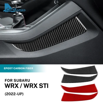  Наклейка из настоящего мягкого углеродного волокна для Subaru WRX/WRX STI 2022 2023 Автомобильный Центральный механизм управления Боковой Декор Аксессуары для внутренней отделки