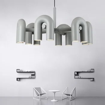  Дизайнерская U-образная потолочная люстра для столовой Гостиной Спальни кухонного островка Подвесной светильник для помещений Осветительный прибор