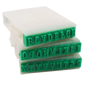 5X съемных пластиковых штампов из 26 букв английского алфавита