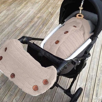  Мягкая дышащая детская коляска, теплые Перчатки, варежки для малышей, Грелки для рук в коляске, однотонная муфта для рук в коляске