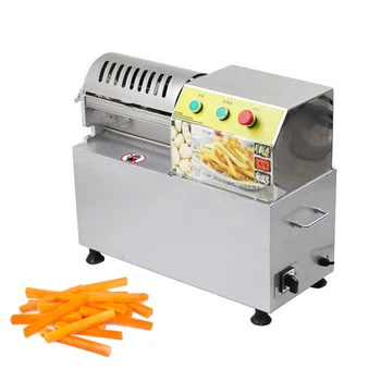  Коммерческая Электрическая машина для приготовления картофеля фри, машина для резки картофеля фри из нержавеющей стали, резак для нарезки картофеля, огурцов, редиса, баклажанов