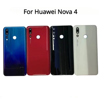  Для Huawei Nova 4 Задняя крышка батарейного отсека Задняя панель двери Корпус Корпуса Запасные части для задней крышки Huawei Nova4