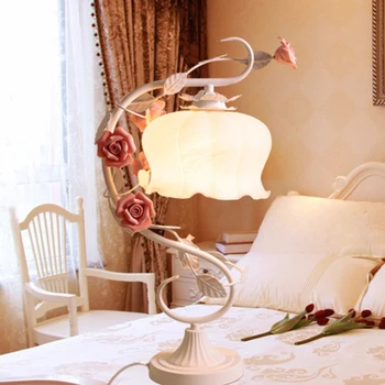 Настольная лампа в европейском стиле прикроватная лампа для спальни Princess Garden Creative Marriage Украшение свадебного зала