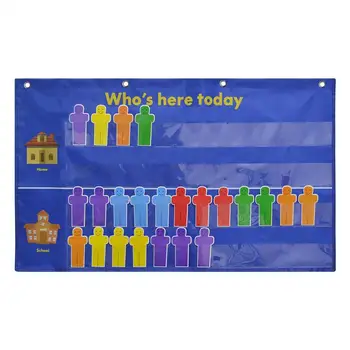  Карманный график посещаемости детей Для повышения посещаемости класса Проверьте, Кто Здесь Сегодня, С помощью карточки Сухого Стирания 36 Симпатичных людей