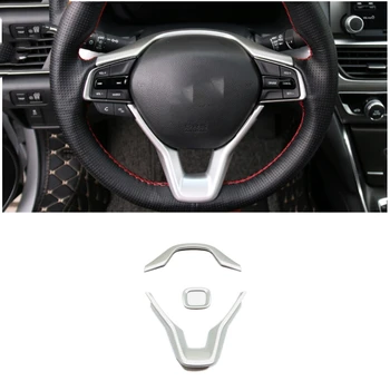  Наклейка для украшения рулевого колеса автомобиля, защитная крышка для Honda Odyssey 2022, матовый карбоновый красный цвет, аксессуары для украшения отделки