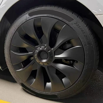  Крышка колеса модели 3 18 дюймов, крышка ступицы, полная крышка, Сменные Аксессуары для Tesla Model 3 -Матовый черный