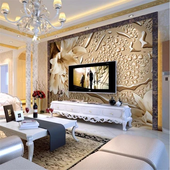  beibehang Пользовательские фотообои, наклейки на стены, фреска, фантазийные розы, цветочный фон для телевизора, обои papel de parede, обои для стен