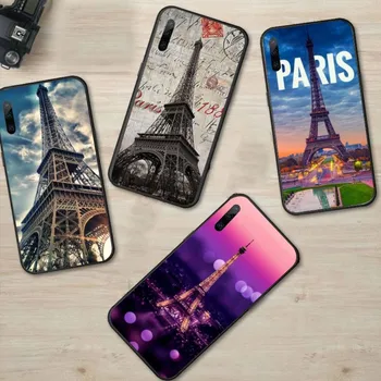  Париж Эйфелева Башня Чехол для телефона Huawei P50 P40 P30 Pro Lite P Smart 2021 2019 Magic 3 Черный мягкий чехол для телефона