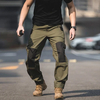  Боевые уличные тактические брюки с прямыми штанинами, мужской водонепроницаемый ветрозащитный комбинезон, тренировочные брюки для городских пригородов, Дикая местность