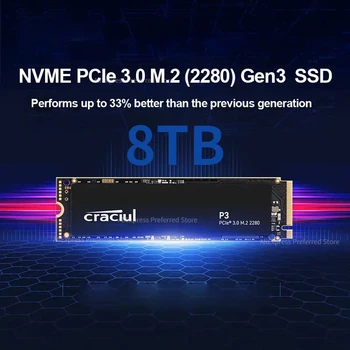  P3 500 ГБ 1 ТБ 2 ТБ твердотельный накопитель PCIe Gen3 3D NAND NVMe, до 3500 Мб / с И P3 ПЛЮС 500 ГБ 1 ТБ твердотельный накопитель PCIe4.0x4 NVME M.2 2280 PS5, до 5000 МБ / с