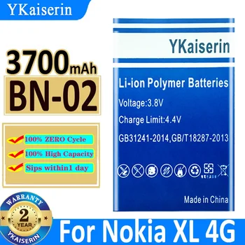  YKaiserin Bateria BN02 BN-02 3700 мАч Сменный аккумулятор для Nokia XL/XL 4G RM-1061 RM-1030 RM-1042 Для аккумулятора BYD BN-02